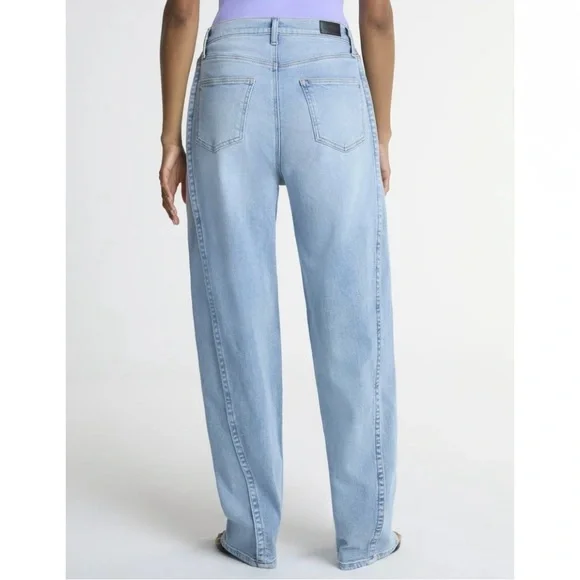 Scoop Women's Slouchy Barrel Straight High Rise Jeans Size 8 - Picture 2 of 5